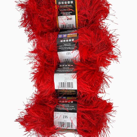 Lion Brand Fun Fur Eyelash Yarn 11 Skeins & 2 Partial Wt 5 Bulky Assorted Colors - Picture 2 of 11